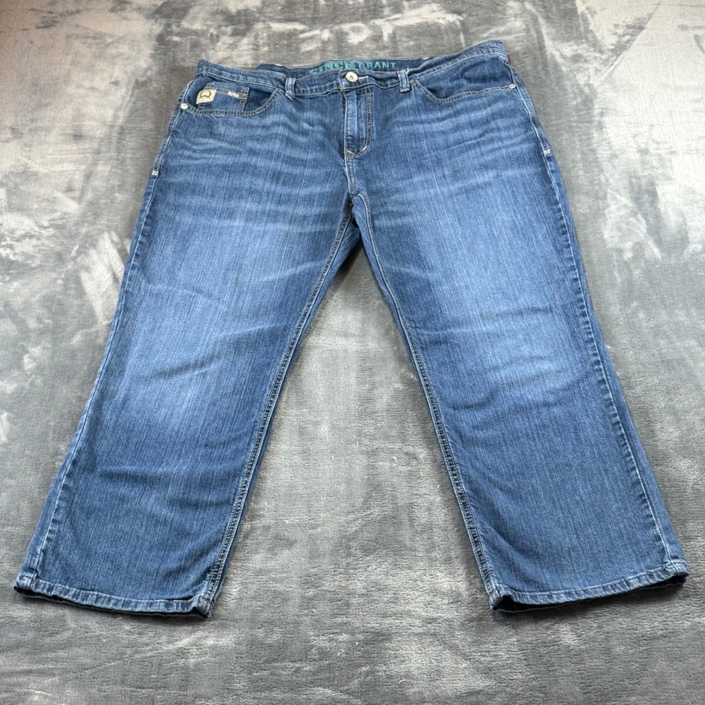 Cinch Grant Mens Relaxed Bootcut Jeans Medium Wash Blue Denim 38x30 MB31637001
